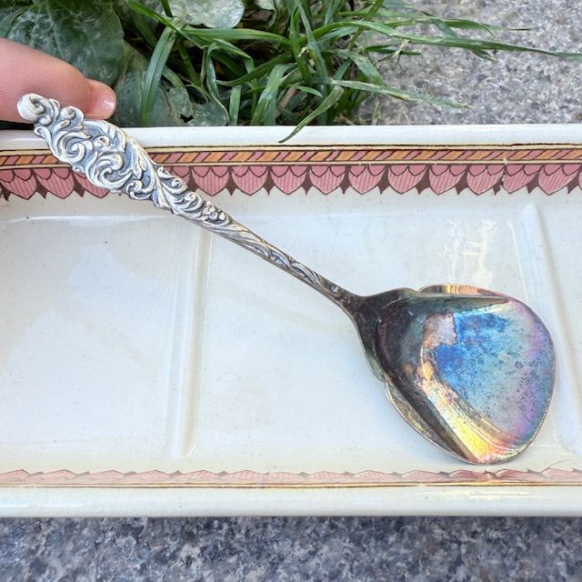 Ложка совок 13 см серебрение 