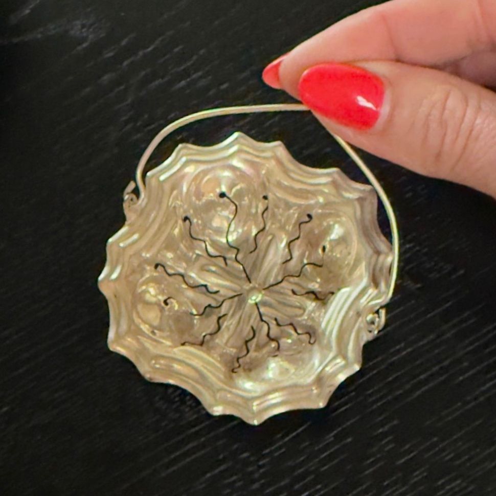 Ситечко для чая 7 см серебро Франция 