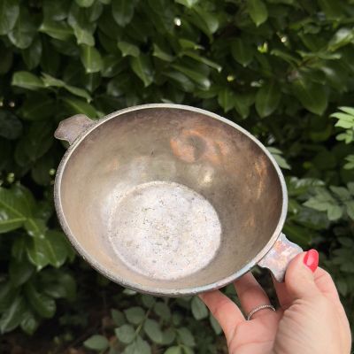 Чаша с ручками LADERIER 22 см мельхиор Бельгия 