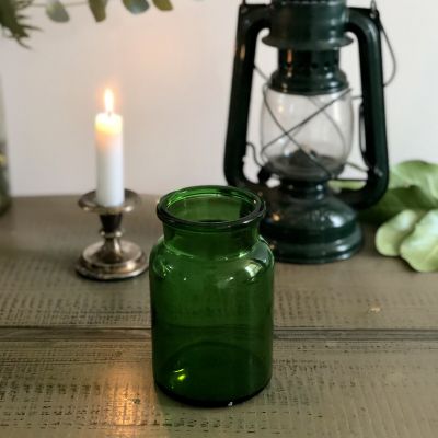 Аптечная банка зеленая без крышки