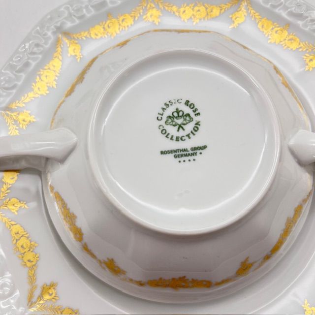 Бульонная чаша Rosenthal Maria Classic Rose золотые цветы 300 мл Германия 
