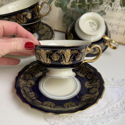 Чайная пара Rosenthal кобальт 170 мл Германия 