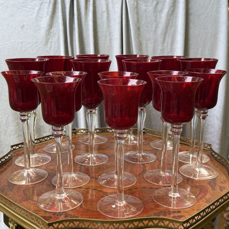 Бокал красный 120 мл хрустальное стекло Франция