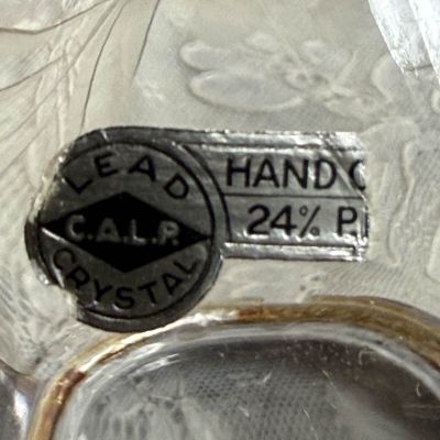 Графин мини 200 мл хрусталь серебрение Франция