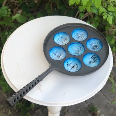 Сковорода для декора ручная роспись чугун