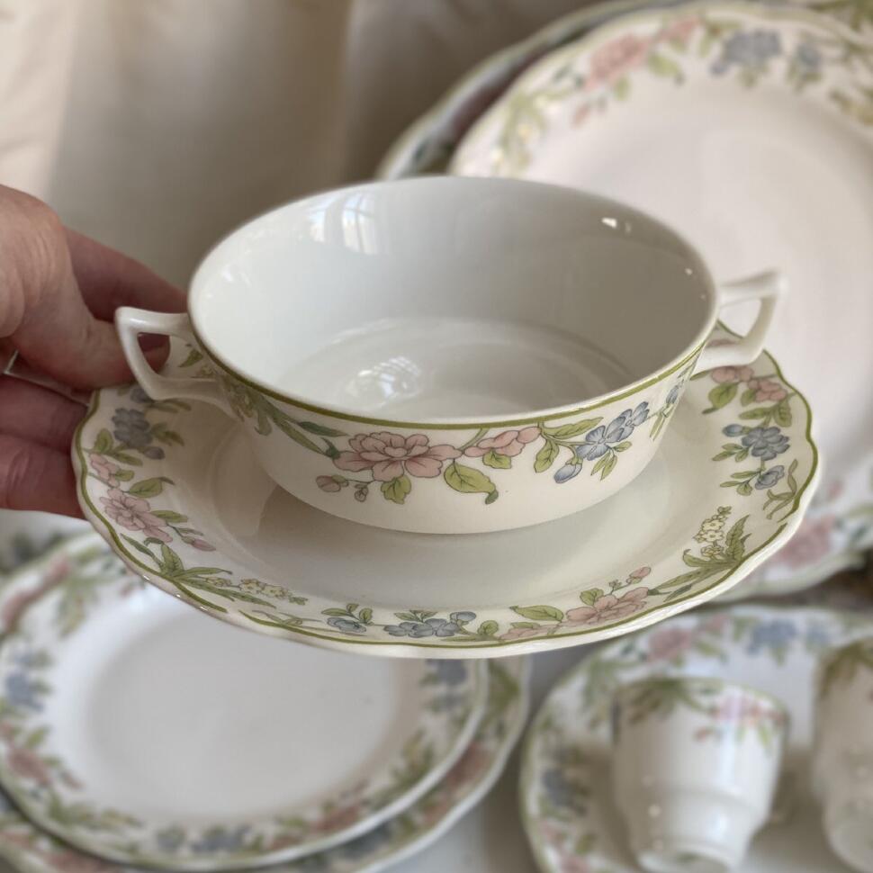 Бульонница с тарелкой 250 мл Royal Doulton Majestic Collection фарфор Англия