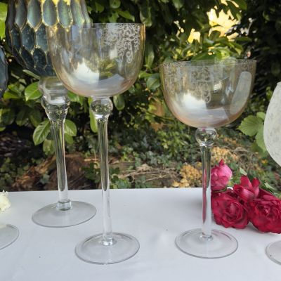 Подсвечник Бокал высокий набор стекло