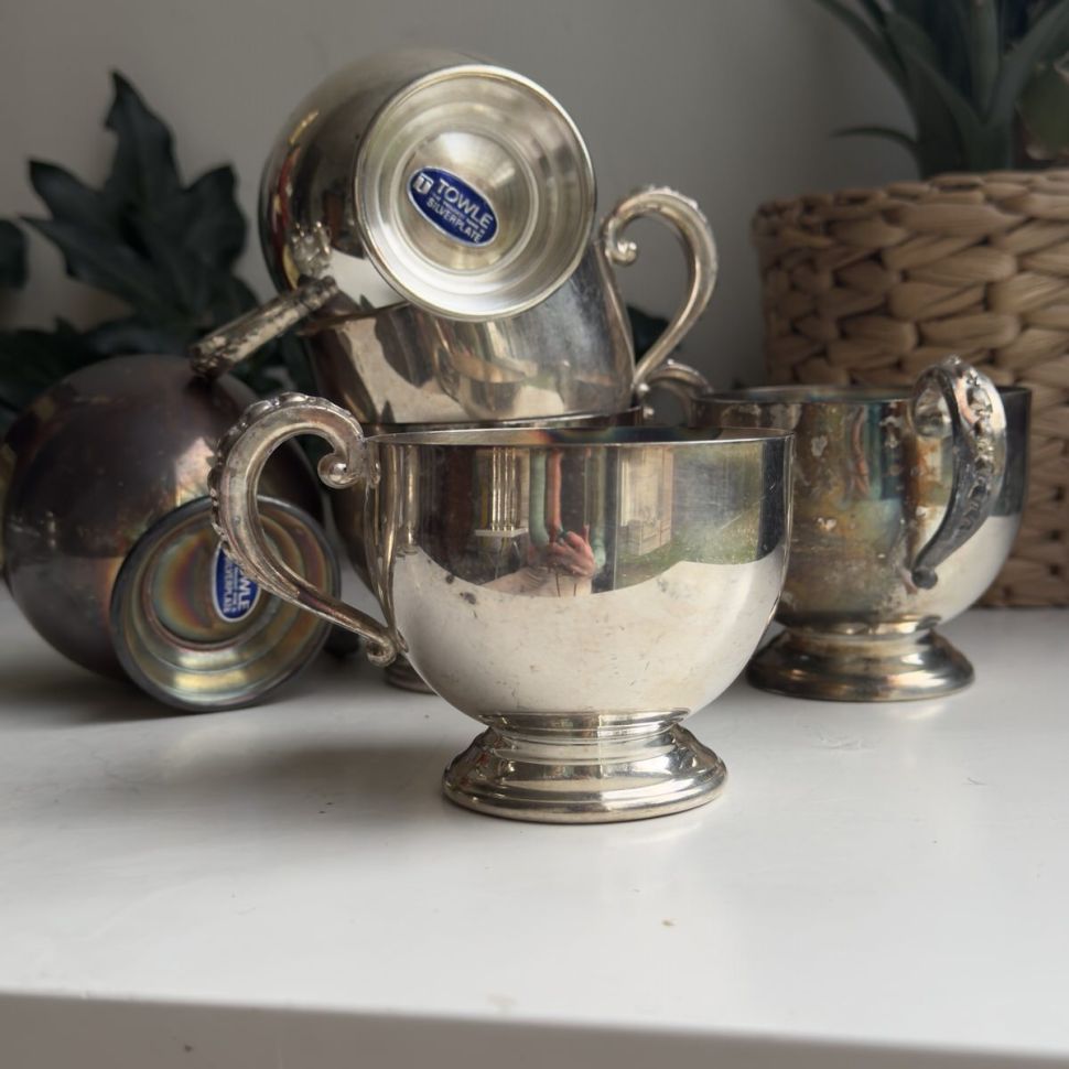 Чашка кружка Towle 200 мл мельхиор серебрение