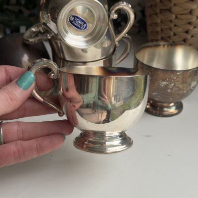 Чашка кружка Towle 200 мл мельхиор серебрение