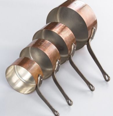 Ковш 350 мл чугунная ручка медь