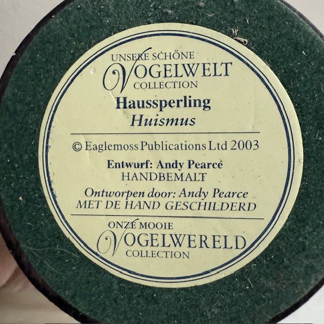 Статуэтка Vogelwelt Collection Воробей 2003 г Англия