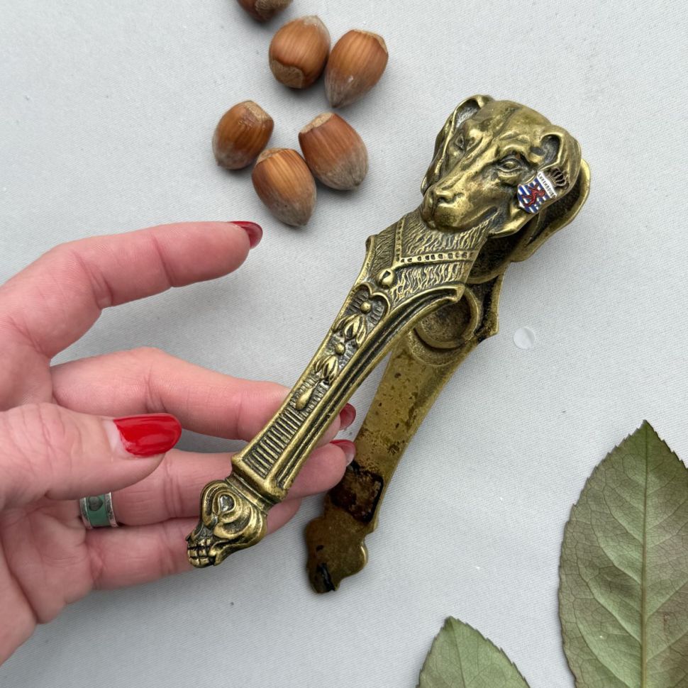 Орехокол Собака 14 см латунь Люксембург 