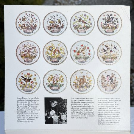 Тарелка Hutschenreuther Июнь Соловей 16 см Германия