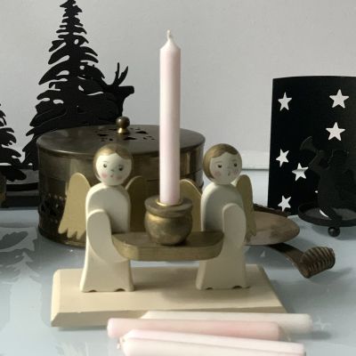 Свеча для мобиля 10 см розовая