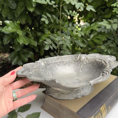 Фруктовница 32 см олово Франция 