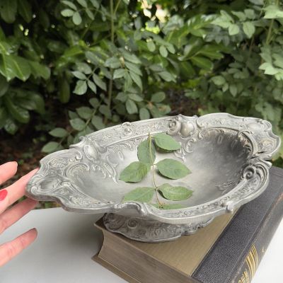 Фруктовница 32 см олово Франция 