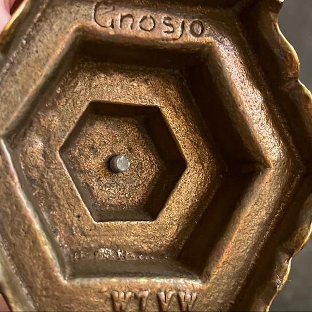 Подсвечник менора 28 см Gnosjo латунь Швеция