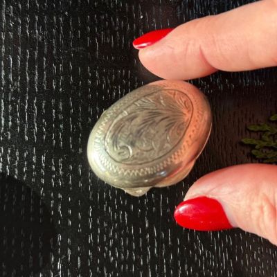 Таблетница локет 3,5 см серебро