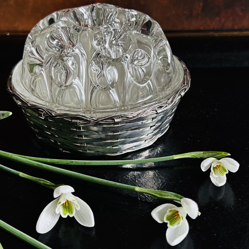  Роузбол 11см стекло металл Франция