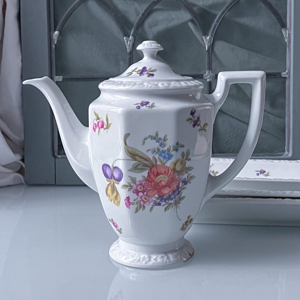 Чайник кофейник Rosenthal Maria Мейсенский букет 1,1 л Германия 
