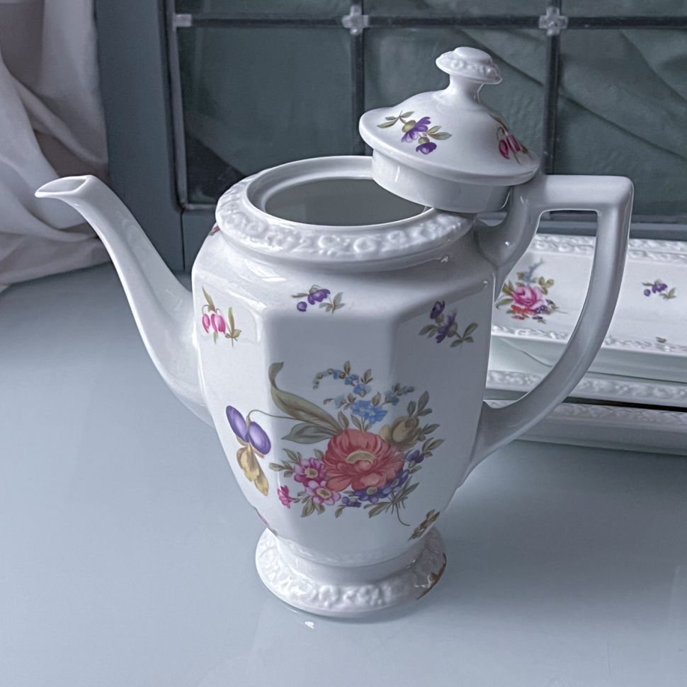 Чайник кофейник Rosenthal Maria Мейсенский букет 1,1 л Германия 