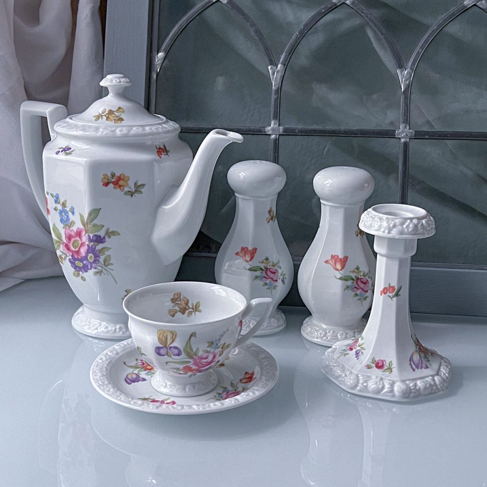 Чайник кофейник Rosenthal Maria Мейсенский букет 1,1 л Германия 