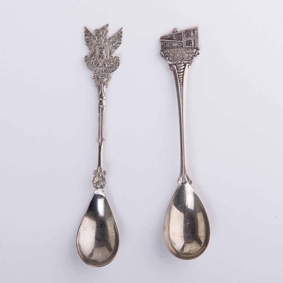 Ложка кофейная с гербом набор 2 шт. сталь