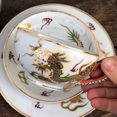 Чайная тройка 175 мл ручная роспись