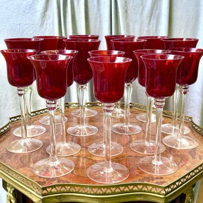 Бокал красный 300 мл хрустальное стекло Франция