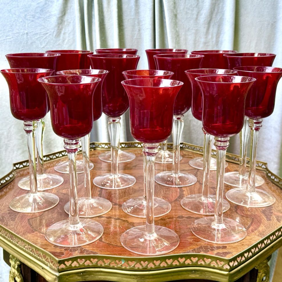 Бокал красный 300 мл хрустальное стекло Франция