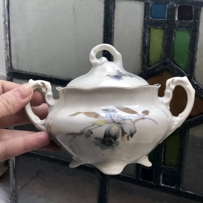 Сахарница с крышкой Koenigszelt Germany 1940-е