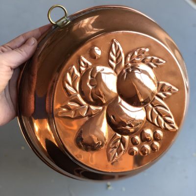 Форма для выпечки 23 см Фрукты медь