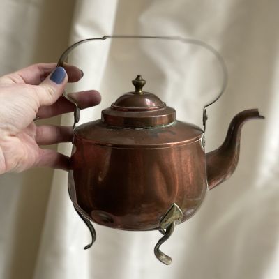 Чайник на ножках медь 0,8 л