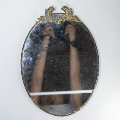 Зеркало в латунной оправе