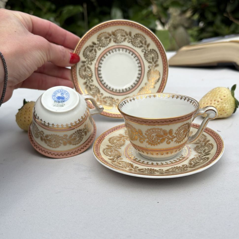 Кофейная пара Limoges Raynaud&Co 60 мл фарфор Франция 