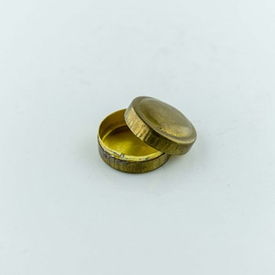 Банка таблетница мини латунь