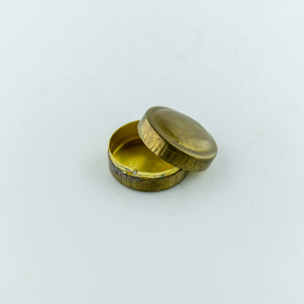 Банка таблетница мини латунь