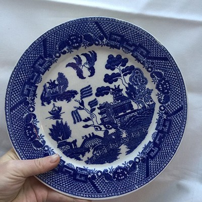 Тарелка столовая willow Gustafsberg 100 лет