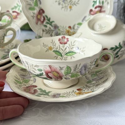 Бульонная пара Royal Dolton Stratford 300 мл Англия 