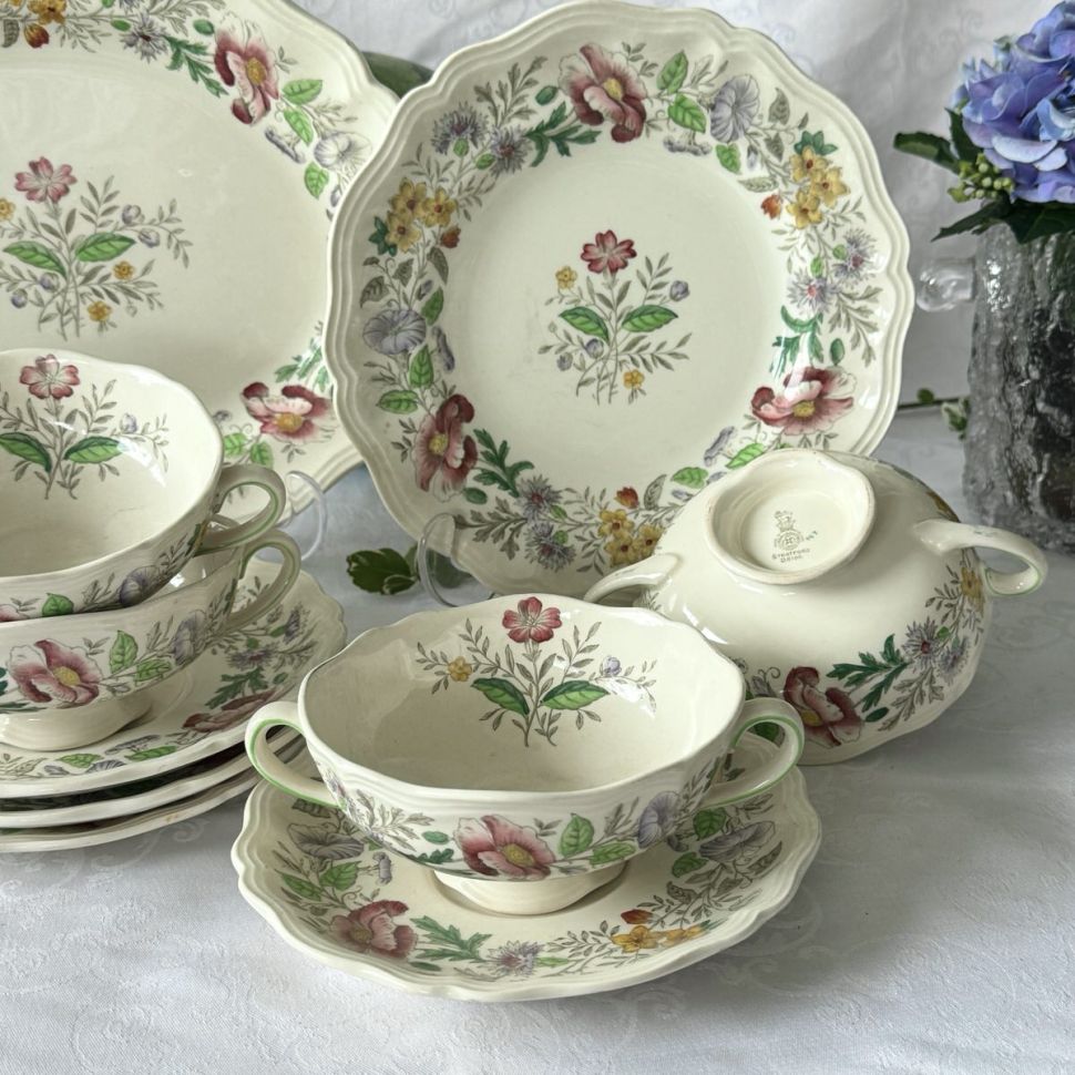 Бульонная пара Royal Dolton Stratford 300 мл Англия 