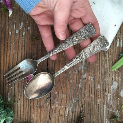 Вилка и ложка детская, набор "Цирк"