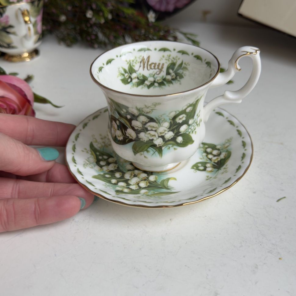 Кофейная пара Royal Albert Май 130 мл 1970 г. 12 месяцев