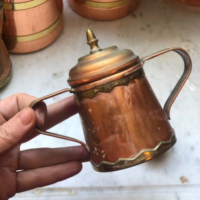 Сахарница 10 см медь латунь