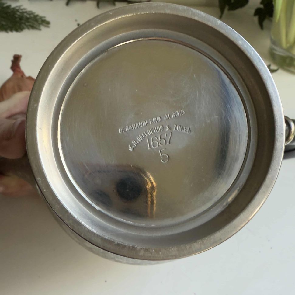 Чайник кофейник 1,2 л J. N. Daalderop&Zonen серебрение