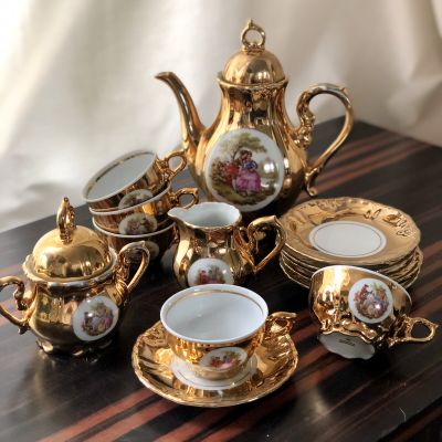 Сервиз кофейный Дама и Кавалер, Бавария 5 персон