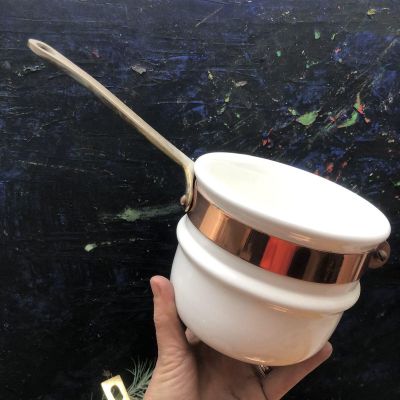 Ковш 900 мл керамика медь латунь