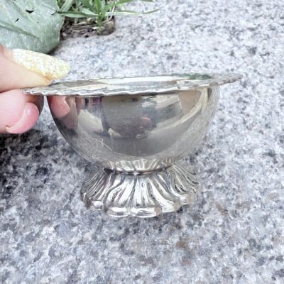 Подставка для ситечка для чая 6 см серебрение     