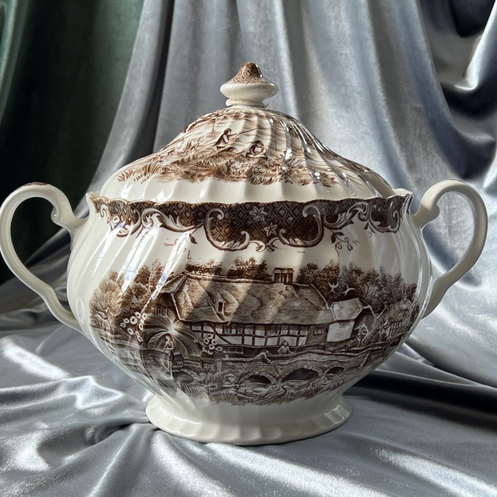 Супница Johnson Brothers English Country Life 4 л Англия реставрация