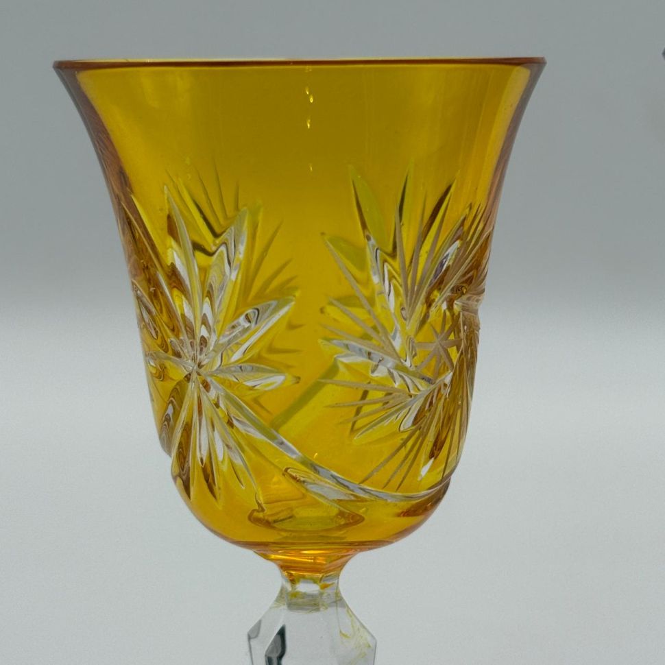 Рюмка Тюльпан набор 2 шт. 80 мл цветной хрусталь Германия