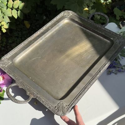 Поднос 57 см мельхиор Франция 